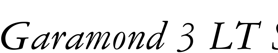 Garamond 3 LT Std Italic Schrift Herunterladen Kostenlos